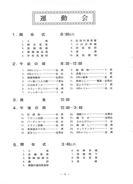 ファイル:1978年寒菊祭プログラム 運動会プログラム.jpg